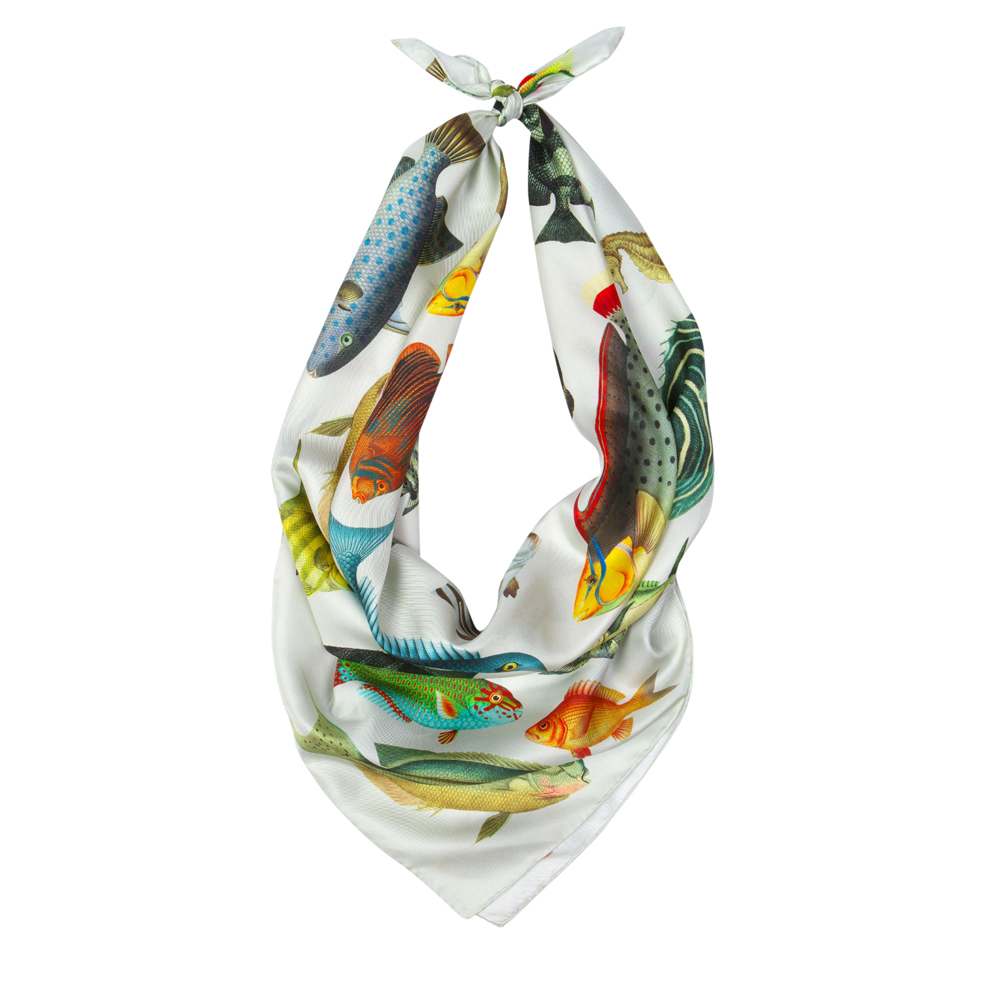 Lazzboy Damen Schal Mit Quasten & Folk Print - Viereckiger Wickelschal Für Reisen & Alltag